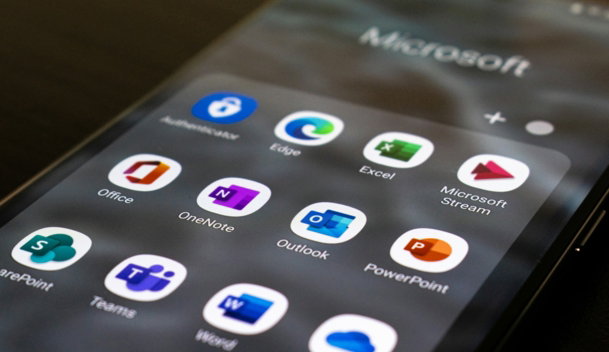 a close up of a cell phone with icons on it